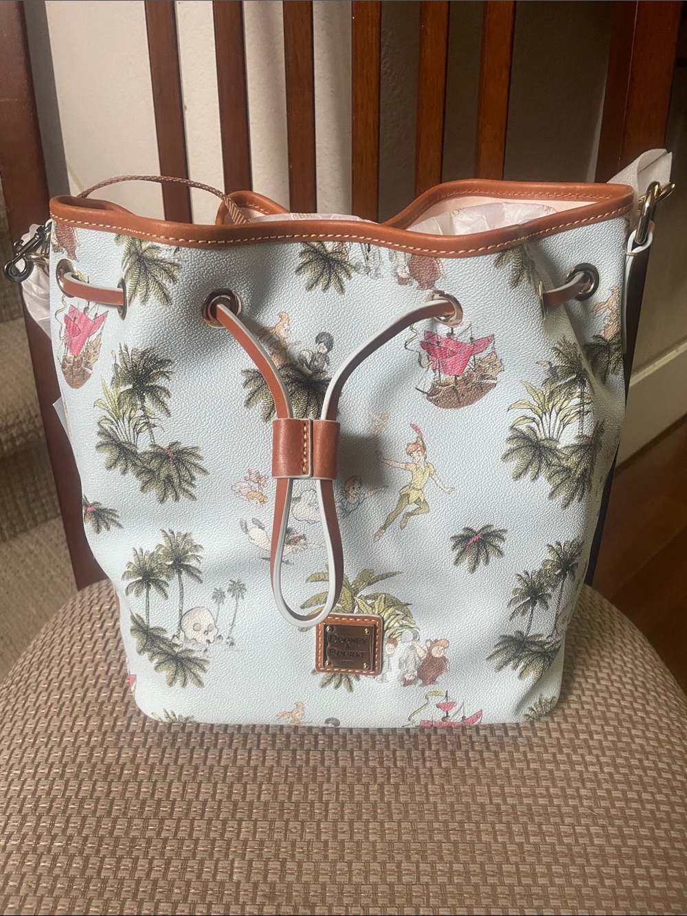 Dooney & Bourke Disney Peter Pan Drawstring Bucket Bag